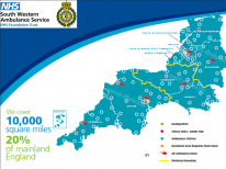 South Western Ambulance Service Foundation Trust covers 10,000 square miles, 20% of mainland England