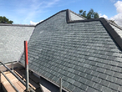 Image 1 showing example of proposed slate roof covering