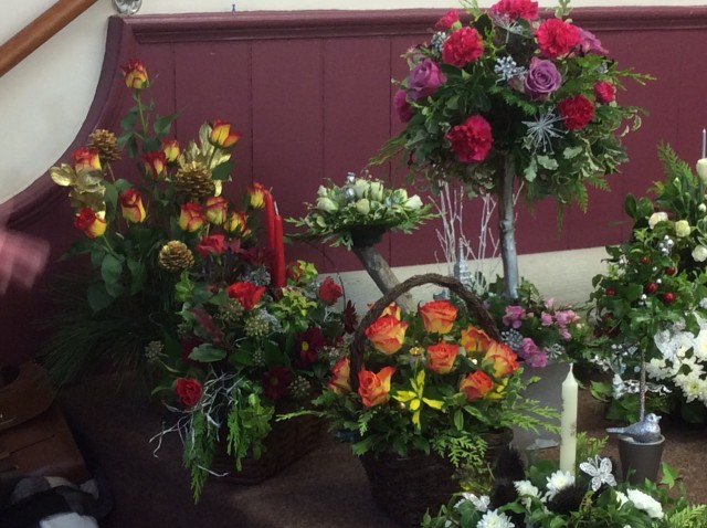 Some photos of the 36 arrangements done by the very talented ladies at workshop December 2016 part four