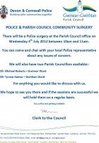 Gwinear Gwithian Police Surgery Meeting 4th July 2012